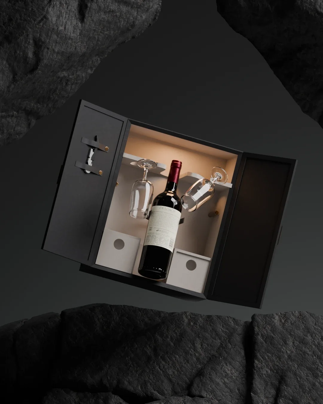 Faurent Maison wine box 3D render